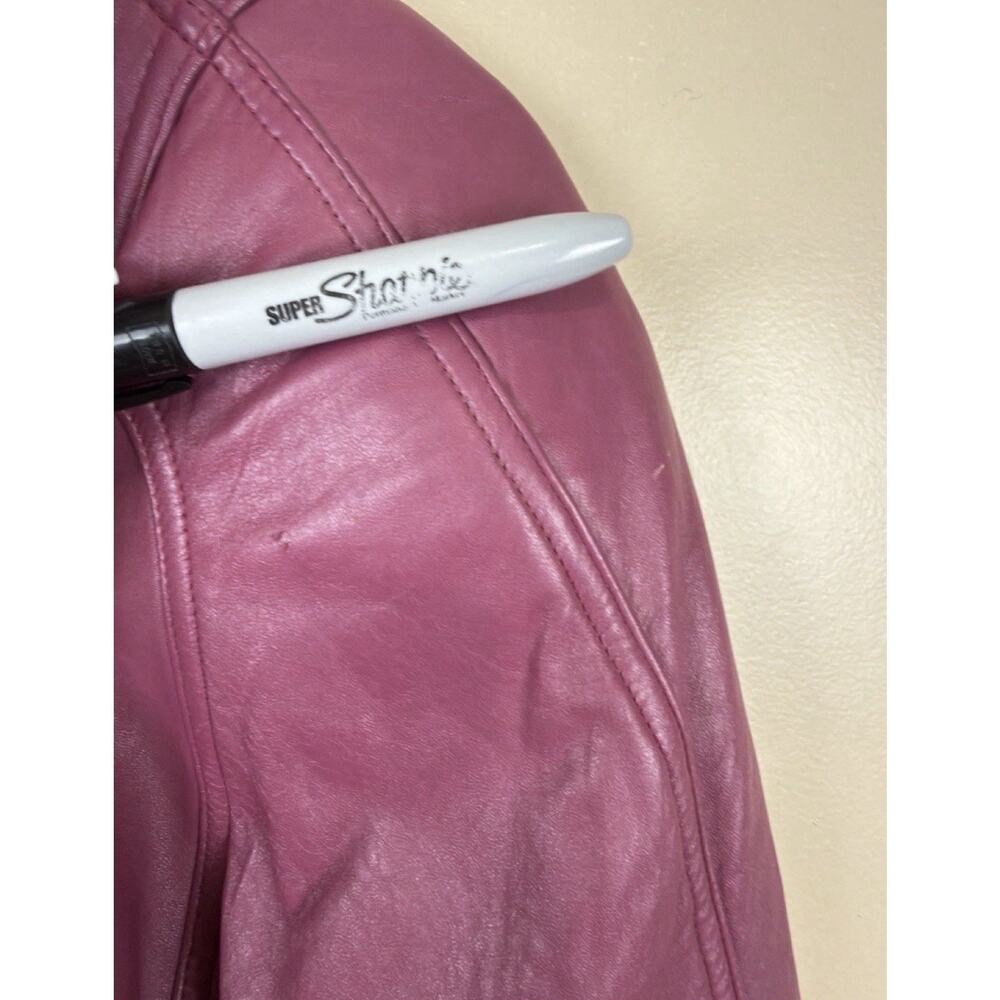 Jacqueline Ferrar Mauve Leather Jacket - Picture 11 of 17